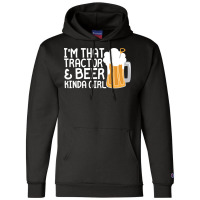 Tractor Beer Kinda Girl Farmer Summer Champion Hoodie | Artistshot