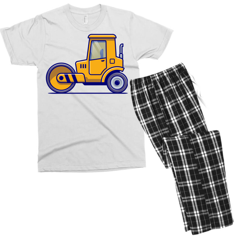 Tractor Vehicle Cartoon Illustration Girl Men's T-shirt Pajama Set by lodenbuduanf | Artistshot