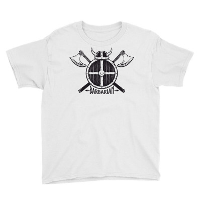 Barbarian Warrior Youth Tee Designed By Estore