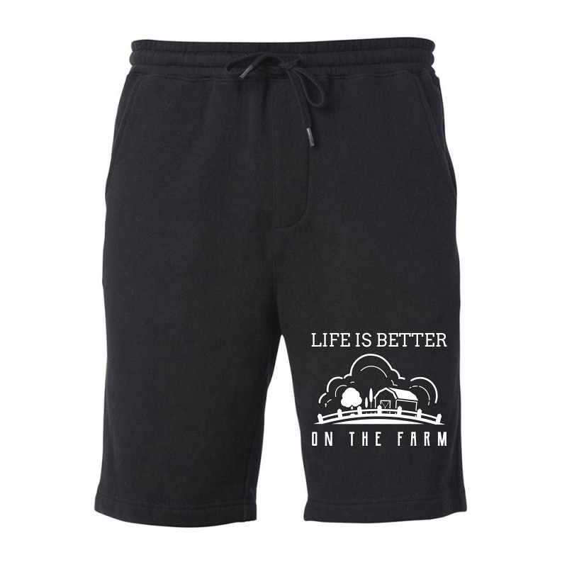 Life Is Better On The Farm Farmer Stars Fleece Short | Artistshot