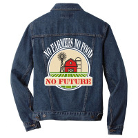 No Farmers Food Future Activist Activism For Gifts Men Denim Jacket | Artistshot