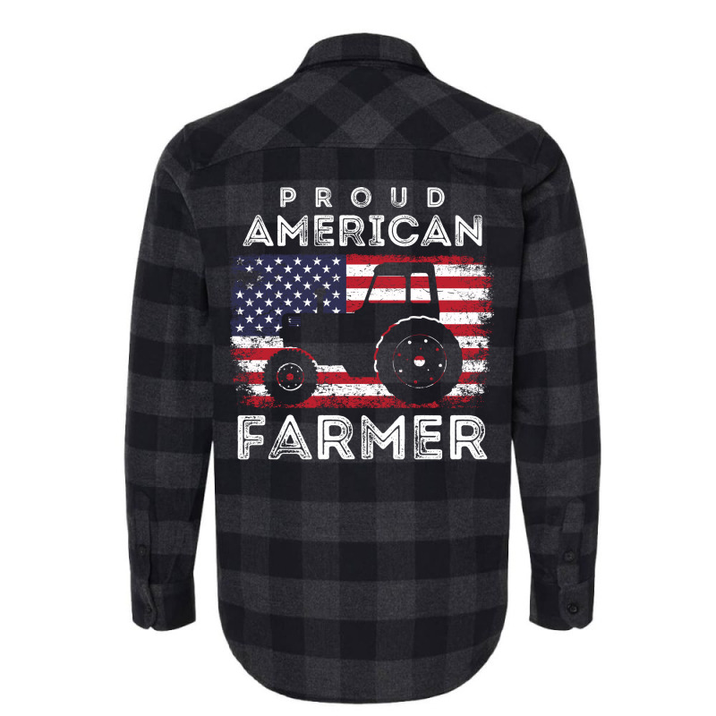 Proud American Farmer Agriculture Farming Humor Flannel Shirt | Artistshot