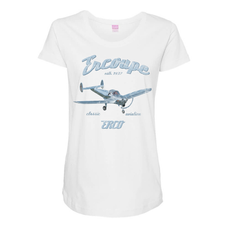 Ercoupe  Aviation Boy Maternity Scoop Neck T-shirt by czinalentot | Artistshot