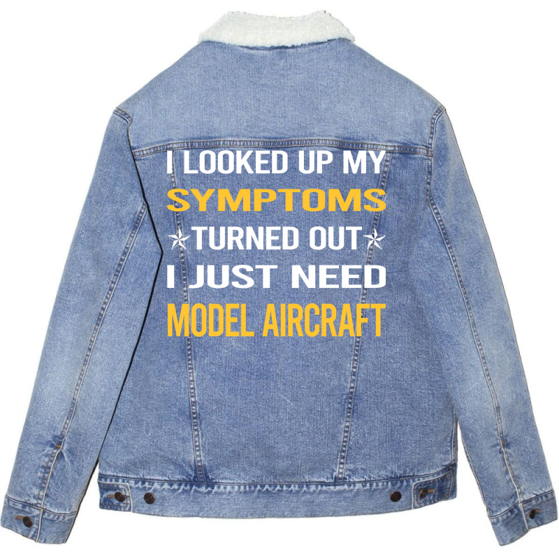 My Symptoms Model Aircraft Love Unisex Sherpa-lined Denim Jacket | Artistshot