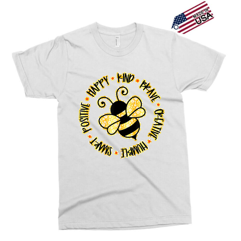 Bee Happy Kind Brave Humble Smart Positive Bumbleb Exclusive T-shirt | Artistshot