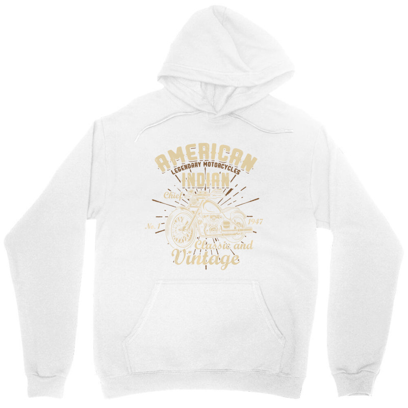 American Legendary Motorcycles Indian Chief Classi Unisex Hoodie | Artistshot