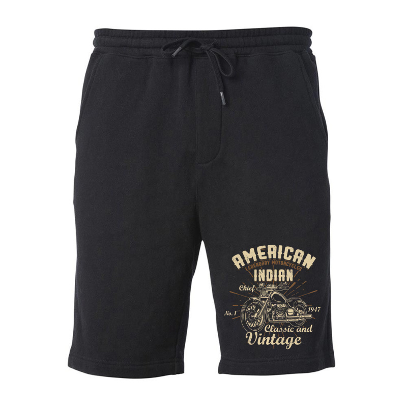 American Legendary Motorcycles Indian Chief Classi Fleece Short | Artistshot