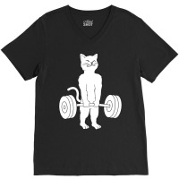 Cat Deadlift Hoodie   Powerlifting Kitty Sweater, V-neck Tee | Artistshot