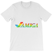 Amiga Tick Rainbow Retro Computer T Shirt T-shirt | Artistshot