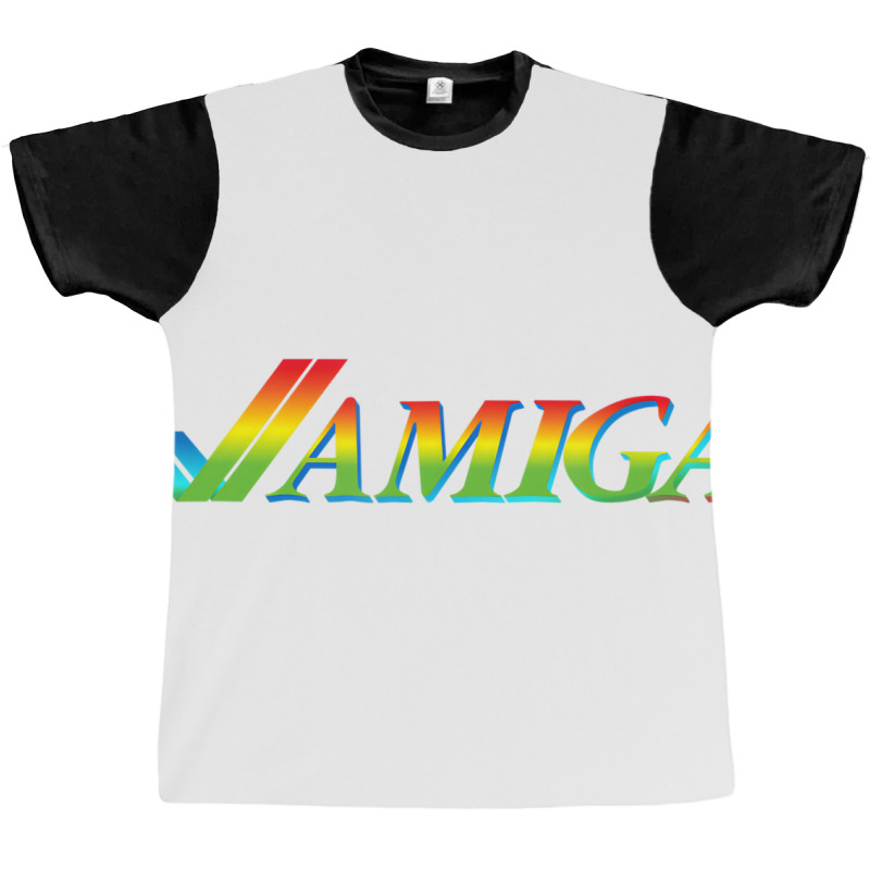 Amiga Tick Rainbow Retro Computer T Shirt Graphic T-shirt | Artistshot