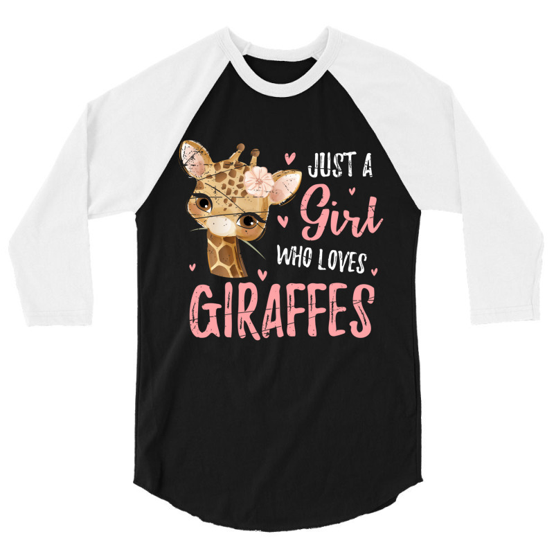 Africa Safari Animal Lover Women Girls Kids Giraff 3/4 Sleeve Shirt | Artistshot