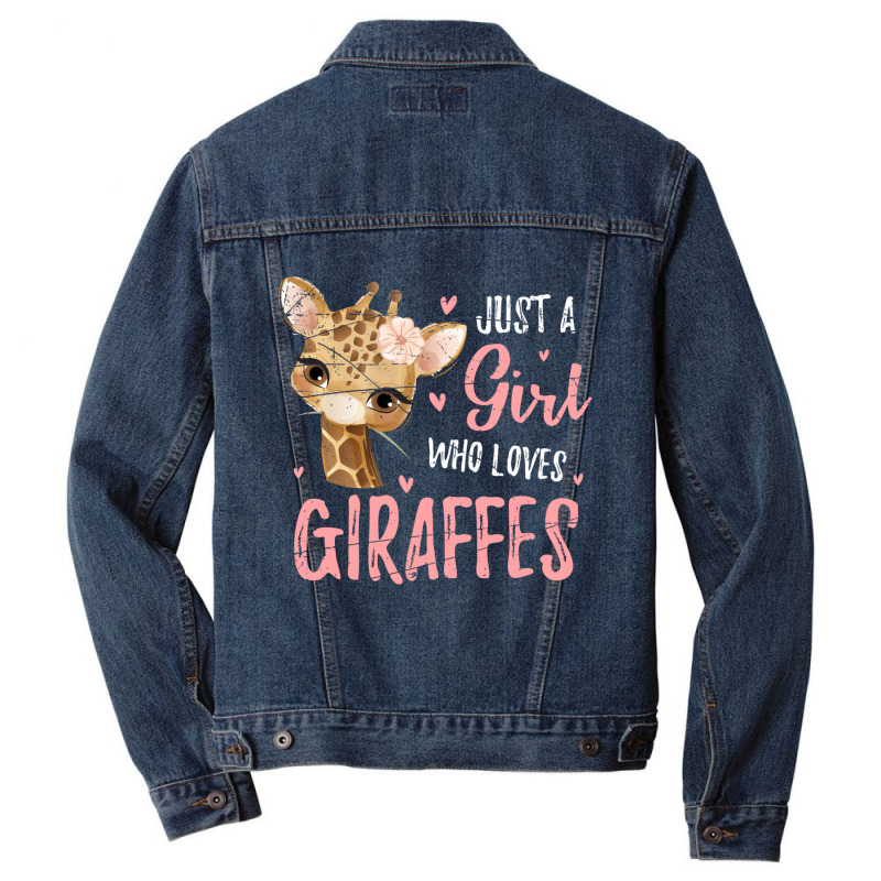 Africa Safari Animal Lover Women Girls Kids Giraff Men Denim Jacket | Artistshot