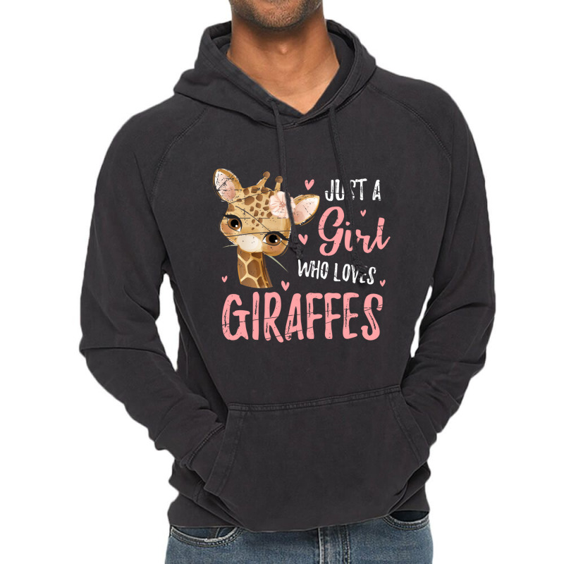 Africa Safari Animal Lover Women Girls Kids Giraff Vintage Hoodie | Artistshot