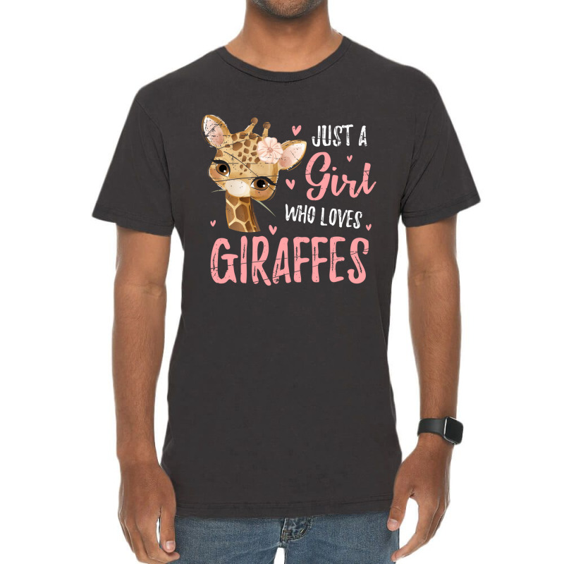 Africa Safari Animal Lover Women Girls Kids Giraff Vintage T-shirt | Artistshot