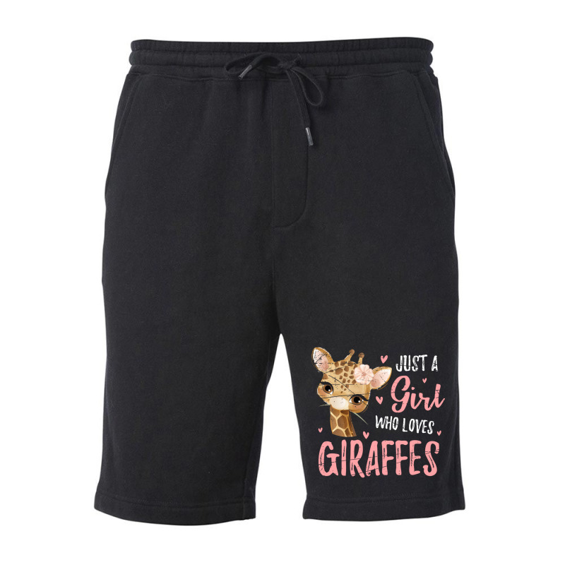 Africa Safari Animal Lover Women Girls Kids Giraff Fleece Short | Artistshot