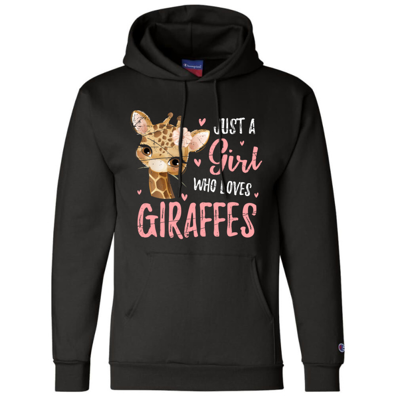 Africa Safari Animal Lover Women Girls Kids Giraff Champion Hoodie | Artistshot