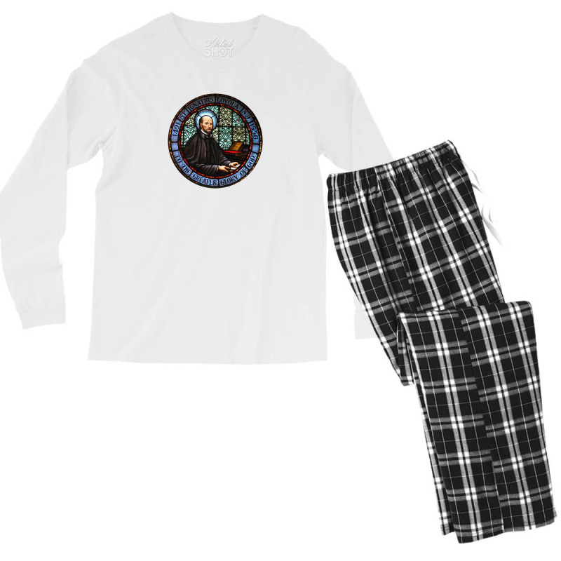 Amazing Ignatius Of Loyola Society Men's Long Sleeve Pajama Set | Artistshot