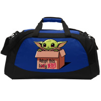 Adopt A Baby Mandalorian Baby Yoda Active Duffel | Artistshot