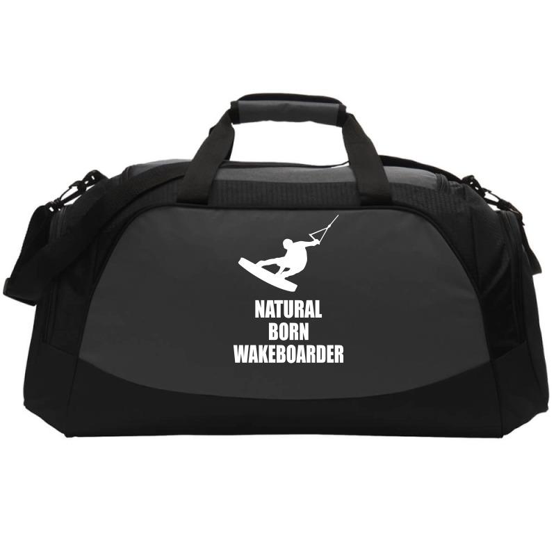 Natural Born Wakeboarder Funny Active Duffel | Artistshot