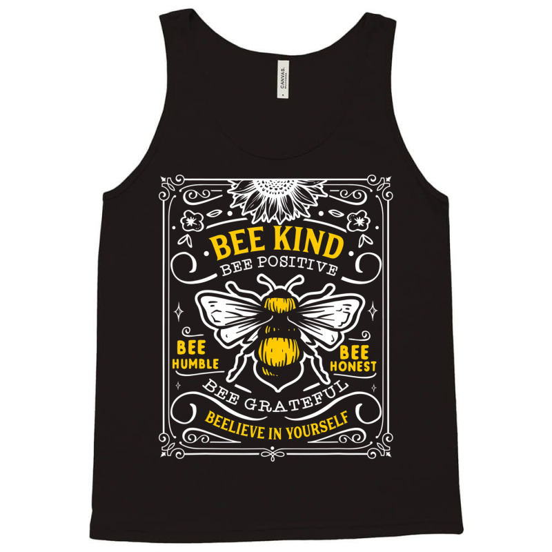 Bumblebee Bee Kind Bee Humble Save The Bees T Shir Tank Top | Artistshot