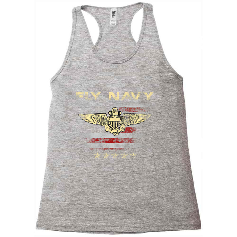 Fly Navy Shirt Classic Naval Officer Pilot Wings T Racerback Tank by christieus | Artistshot