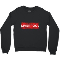 Cool Retro Grunge Vintage Look Liverpool Shirt Gif Crewneck Sweatshirt | Artistshot