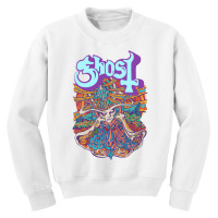 Ghost   Seven Inches Of Satanic Panic Pullover Hoo Youth Sweatshirt | Artistshot