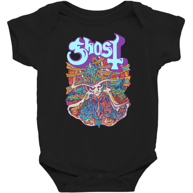 Ghost   Seven Inches Of Satanic Panic Pullover Hoo Baby Bodysuit by ciullato | Artistshot