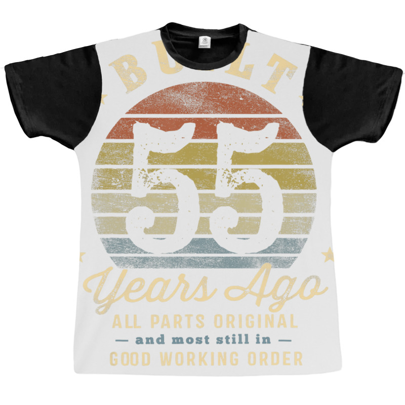 Built 55 Years Ago   All Parts Original Funny 55th Graphic T-shirt | Artistshot