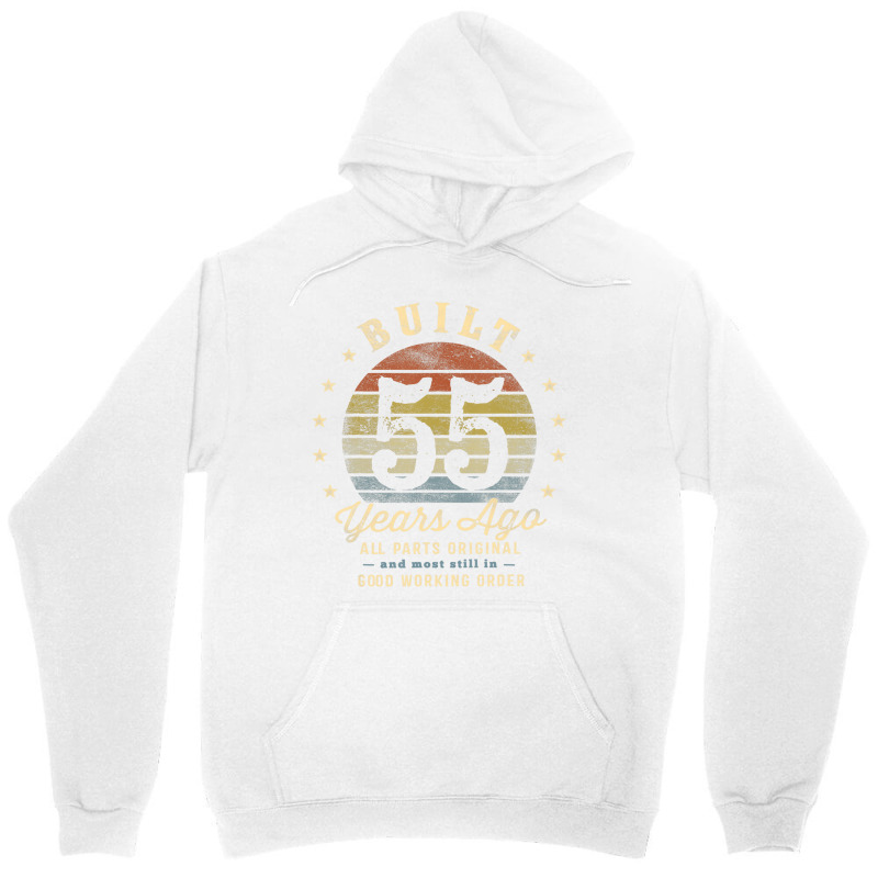 Built 55 Years Ago   All Parts Original Funny 55th Unisex Hoodie | Artistshot