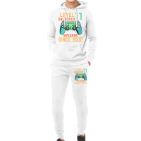 Level 11 Unlocked 11th Birthday 11 Year Old Boy Ga Hoodie & Jogger Set | Artistshot