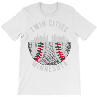 Cool Twin Cities Minnesota Mn Baseball Skyline St. T-shirt | Artistshot