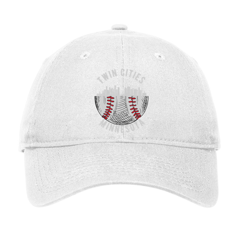 Cool Twin Cities Minnesota Mn Baseball Skyline St. Adjustable Cap | Artistshot