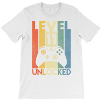 Level 11 Unlocked Shirt Funny Video Gamer 11th Bir T-shirt | Artistshot