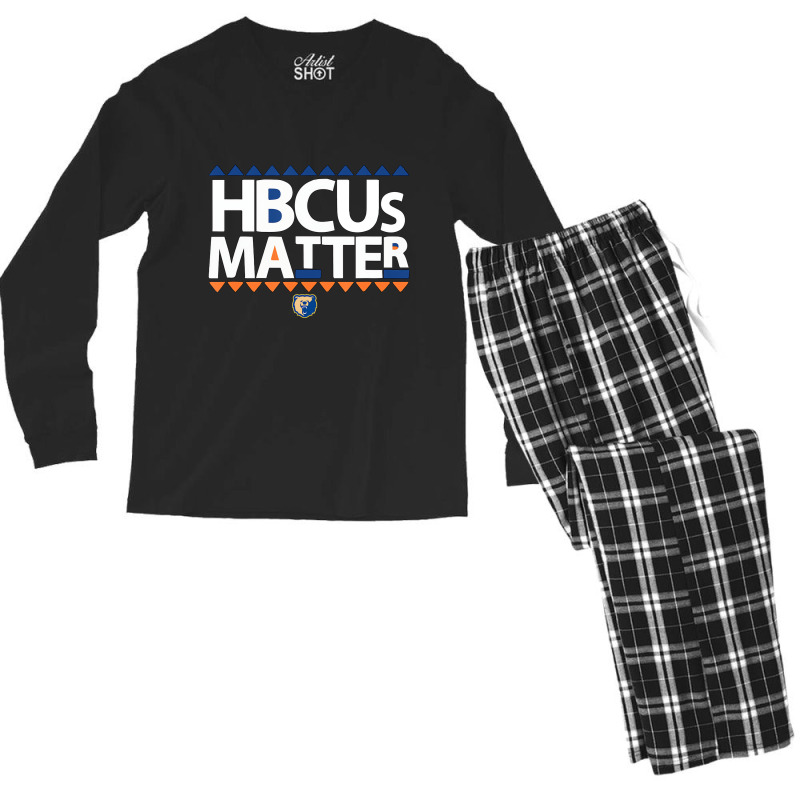 Hbcus Matters College Black Education African Gift Men's Long Sleeve Pajama Set | Artistshot