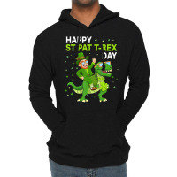 Happy St Pat Trex Day Dino St Patricks Day Kids To Lightweight Hoodie | Artistshot