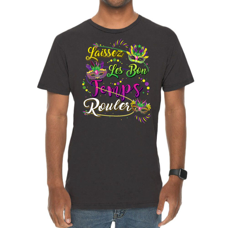 Mardi Gras Party Laissez Les Bon Temps Rouler Men Vintage T-shirt | Artistshot