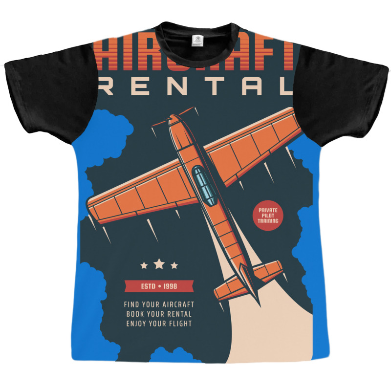 Aircraft Rental 70s Graphic T-shirt | Artistshot