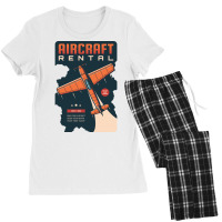 Aircraft Rental 70s Women's Pajamas Set | Artistshot