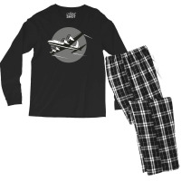 Airplane Flying Travel Men's Long Sleeve Pajama Set | Artistshot