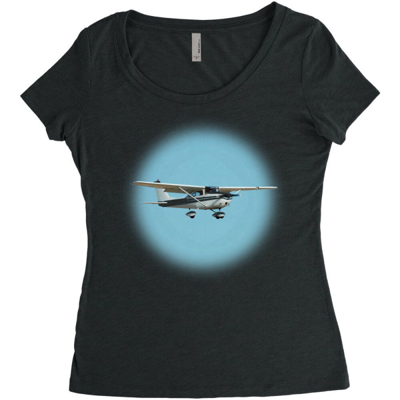 Cessna 80s Women's Triblend Scoop T-shirt by agnewjainec | Artistshot