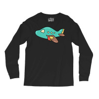 Cute Airplane Cartoon Art For Airplane Mechanic St Long Sleeve Shirts | Artistshot