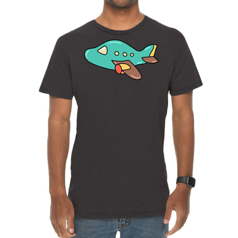 Cute Airplane Cartoon Art For Airplane Mechanic St Vintage T-shirt | Artistshot