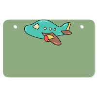 Cute Airplane Cartoon Art For Airplane Mechanic St Atv License Plate | Artistshot