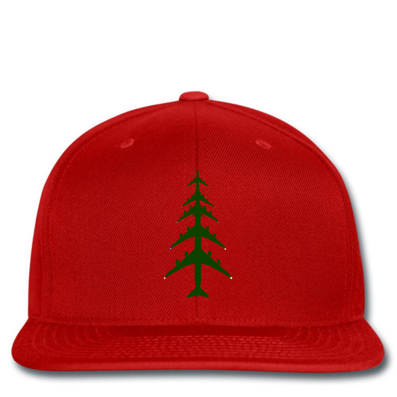 Airliner Airplane Christmas Tree Aviation Holiday Printed Hat | Artistshot