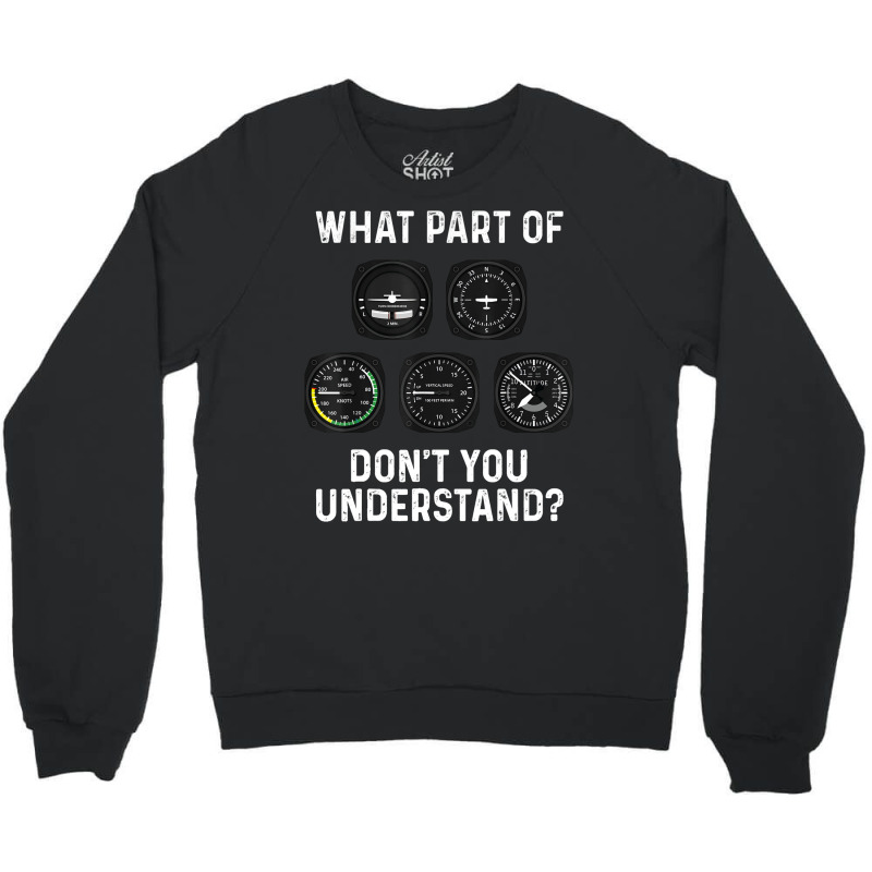 Funny Pilot Design For Men Women Airplane Airline Crewneck Sweatshirt | Artistshot