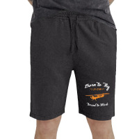 Born To Fly Forced To Work J3 Cub Pilot Retro Vintage Short | Artistshot