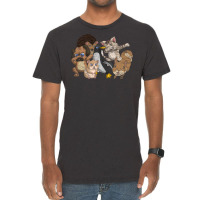 Cat Dog Hedgehog Squirrel Penguin Cute Animals Hip Vintage T-shirt | Artistshot