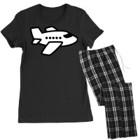 Airplane Blue Women's Pajamas Set | Artistshot