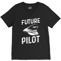 Future Pilot Design For A Future Pilot Tumblr V-neck Tee | Artistshot